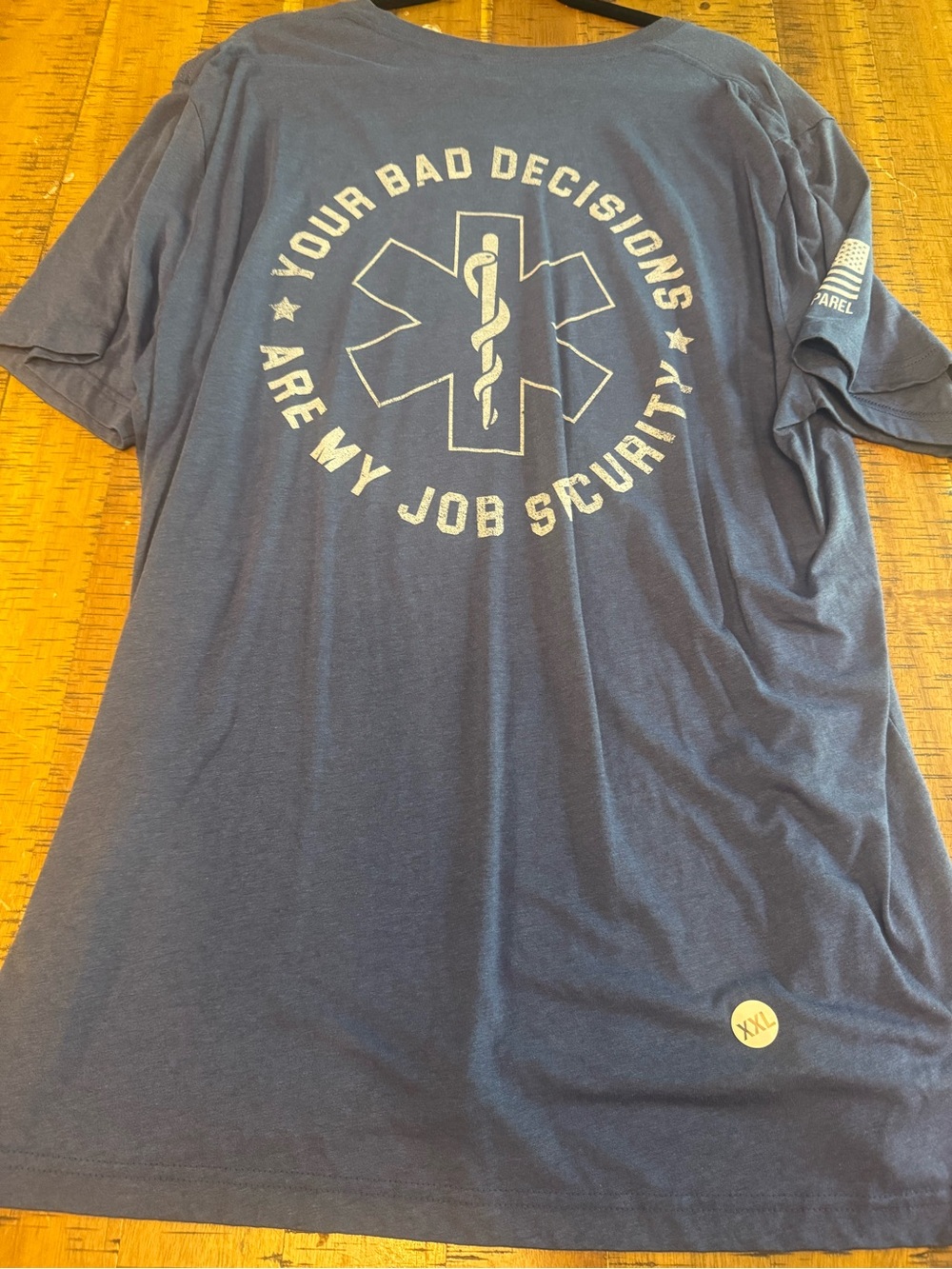 Nine Line 2xl Men's Navy EMS Tee - 'Your Bad Decisions Are My Job Security